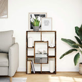Vidaxl boekenkast 63x20x90 cm bewerkt hout gerookt eikenkleurig