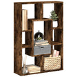 Vidaxl boekenkast 63x20x90 cm bewerkt hout gerookt eikenkleurig