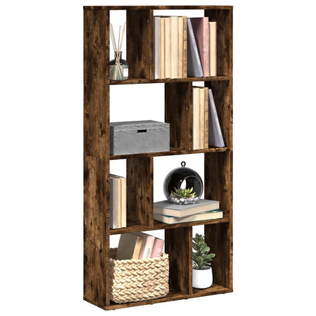 Vidaxl boekenkast 60x20x120,5 cm bewerkt hout gerookt eikenkleurig