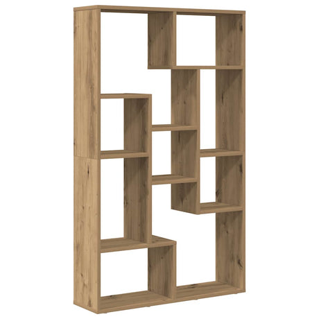Vidaxl boekenkast 72x20x120,5 cm bewerkt hout artisanaal eikenkleurig