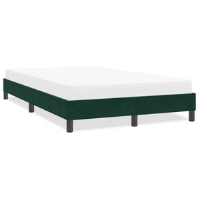 Vidaxl bedframe zonder matras 120x210 cm fluweel donkergroen