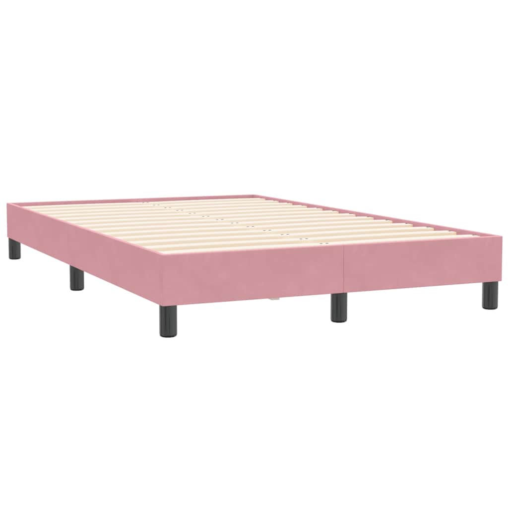 Vidaxl bedframe zonder matras 120x210 cm fluweel roze