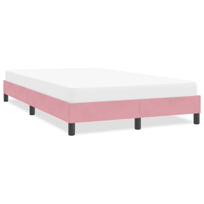 Vidaxl bedframe zonder matras 120x210 cm fluweel roze