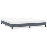 Vidaxl bedframe zonder matras 180x210 cm fluweel donkergrijs