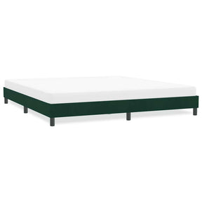 Vidaxl bedframe zonder matras 180x210 cm fluweel donkergroen