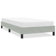 Vidaxl bedframe zonder matras 80x220 cm fluweel lichtgrijs
