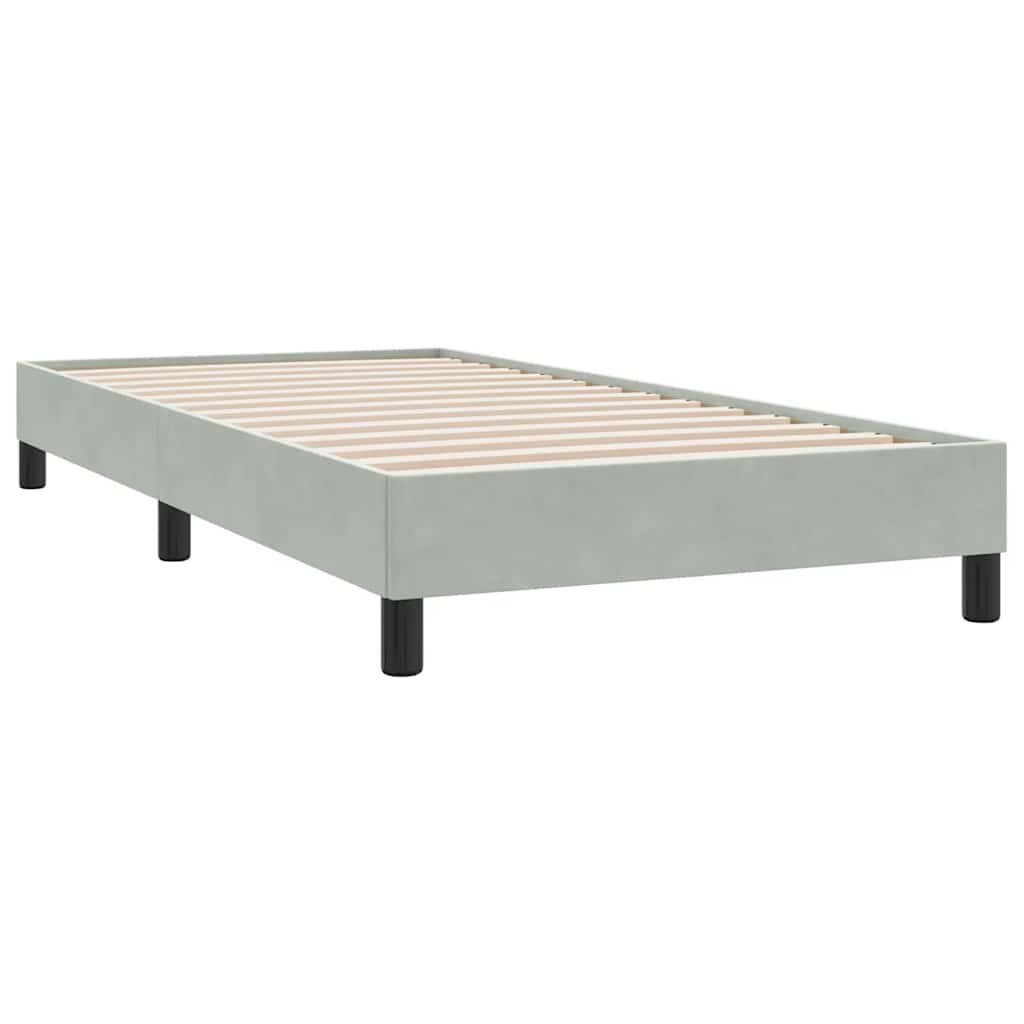 Vidaxl bedframe zonder matras 90x220 cm fluweel lichtgrijs