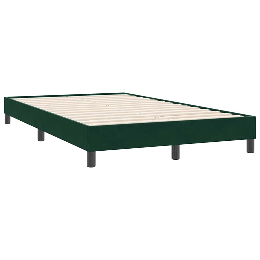 Vidaxl bedframe zonder matras 120x220 cm fluweel donkergroen