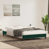 Vidaxl bedframe zonder matras 120x220 cm fluweel donkergroen