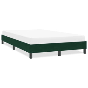 Vidaxl bedframe zonder matras 120x220 cm fluweel donkergroen