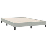 Vidaxl bedframe zonder matras 160x220 cm fluweel lichtgrijs