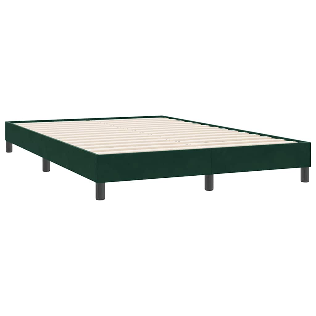 Vidaxl bedframe zonder matras 160x220 cm fluweel donkergroen