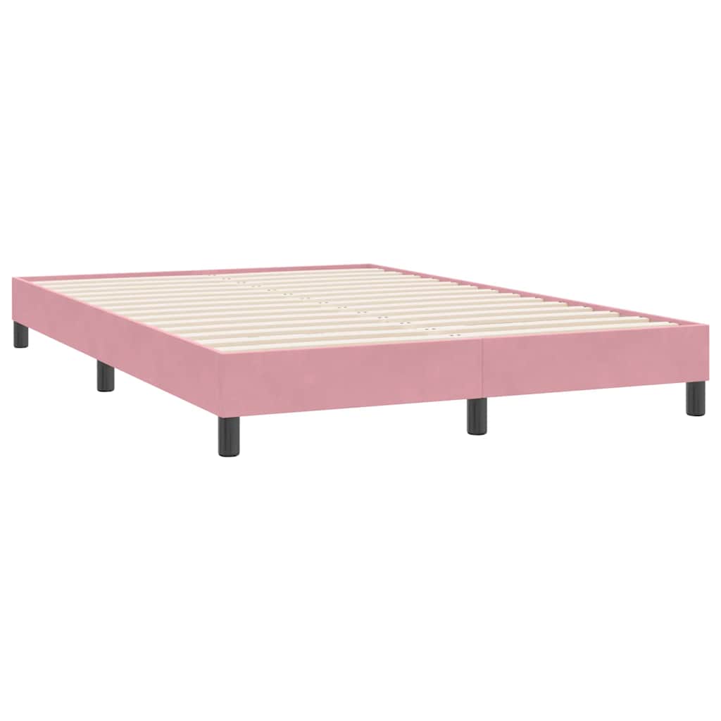 Vidaxl bedframe zonder matras 160x220 cm fluweel roze