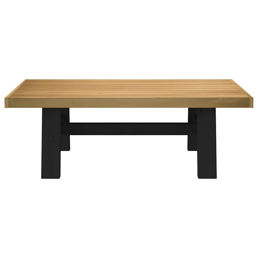 Vidaxl salontafel noain a-vormige poten 120x60x40 cm massief hout