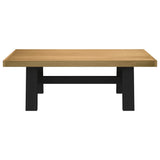 Vidaxl salontafel noain a-vormige poten 120x60x40 cm massief hout
