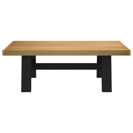 Vidaxl salontafel noain a-vormige poten 120x60x40 cm massief hout