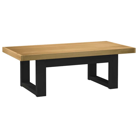 Vidaxl salontafel noain u-vormige poten 120x60x40 cm massief hout