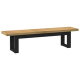 Vidaxl eetbank noain u-vormige poten 180x40x45 cm massief hout