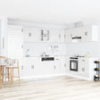 Vidaxl wastafel onderkast lucca 2 st hoogglans wit bewerkt hout