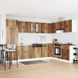 Vidaxl wastafel onderkast lucca 2 st oudhout bewerkt hout
