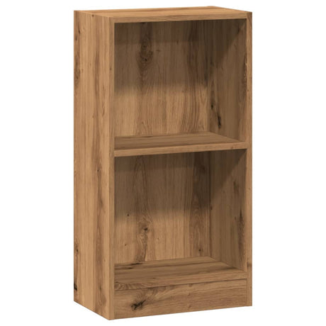 Vidaxl boekenkast 40x24x76 cm bewerkt hout artisanaal eikenkleurig