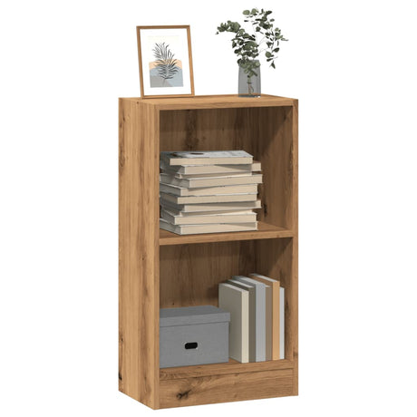 Vidaxl boekenkast 40x24x76 cm bewerkt hout artisanaal eikenkleurig