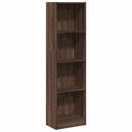 Vidaxl boekenkast 40x24x143 cm bewerkt hout bruin eikenkleurig