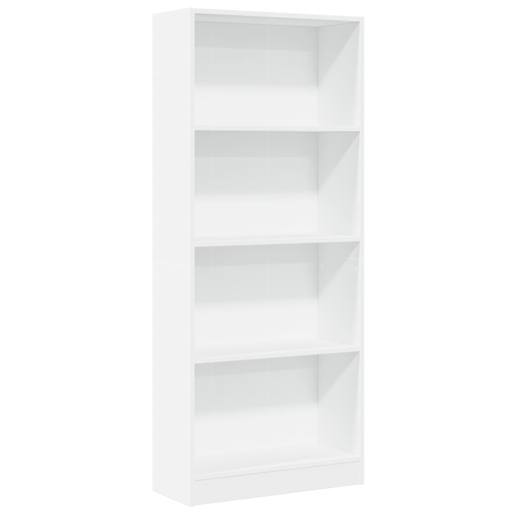 Vidaxl boekenkast 60x24x143 cm bewerkt hout wit
