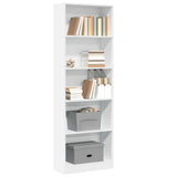 Vidaxl boekenkast wit 60x24x176 cm bewerkt hout