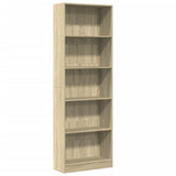 Vidaxl boekenkast 60x24x176 cm bewerkt hout sonoma eikenkleurig