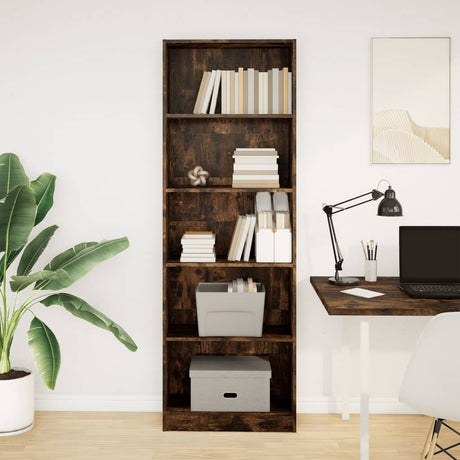 Vidaxl boekenkast 60x24x176 cm bewerkt hout gerookt eikenkleurig