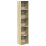 Vidaxl boekenkast 40x30x189 cm bewerkt hout sonoma eikenkleurig