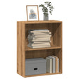 Vidaxl boekenkast 60x30x77 cm bewerkt hout artisanaal eikenkleurig
