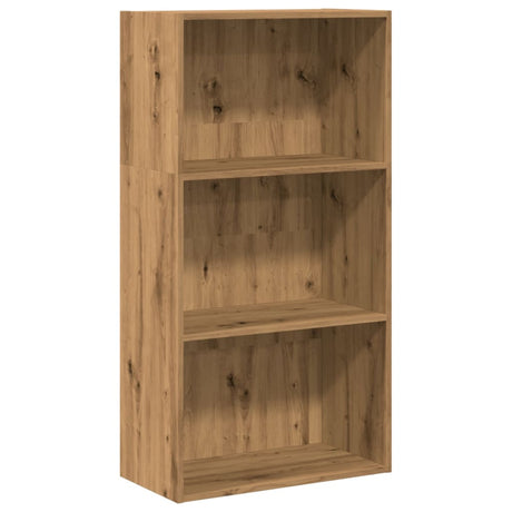 Vidaxl boekenkast 60x30x114 cm bewerkt hout artisanaal eikenkleurig