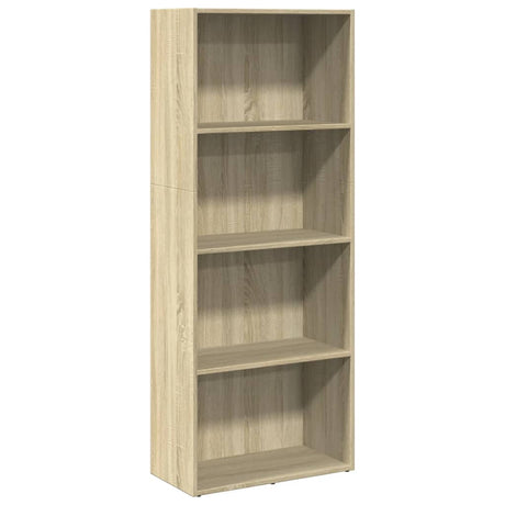 Vidaxl boekenkast 60x30x152 cm bewerkt hout sonoma eikenkleurig
