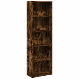 Vidaxl boekenkast 60x30x189 cm bewerkt hout gerookt eikenkleurig