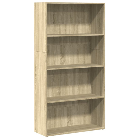 Vidaxl boekenkast 80x30x152 cm bewerkt hout sonoma eikenkleurig