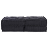 Vidaxl modulair bank 2 pcs antraciet 140 x 70 x 36 cm stof