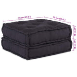 Vidaxl modulair bank 2 pcs antraciet 140 x 70 x 36 cm stof