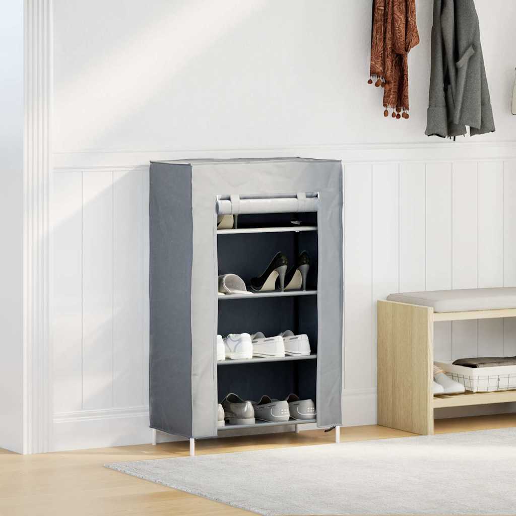 Vidaxl schoenenkast 60,5x30x97 cm vliesvlies grijs