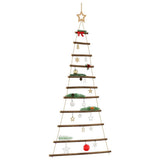 Vidaxl hangende kerstboom met topster 74x150 cm natuurlijke tak