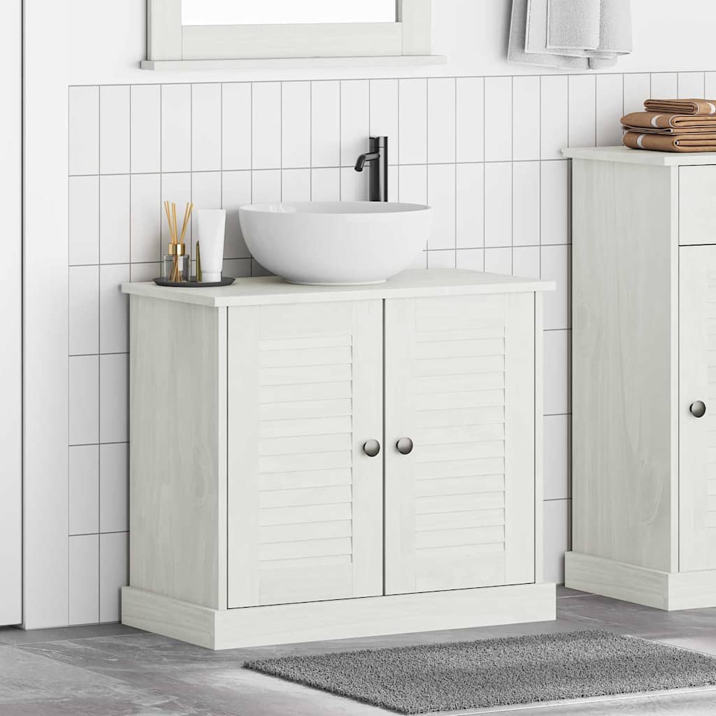 Vidaxl wastafelkast vigo wit en antiek wit 68 x 34 x 59 cm
