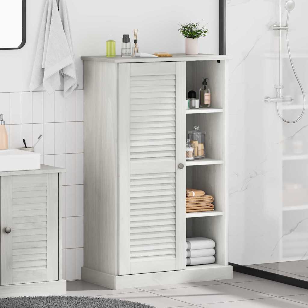 Vidaxl badkamerkast met plank vigo wit en antiek wit 68 x 34 x 110 cm