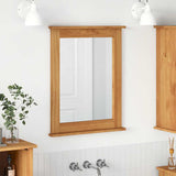 Vidaxl spiegel vigo honingbruin 55,5 x 5 x 70 cm massief grenenhout