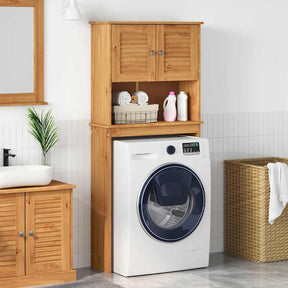 Vidaxl wasmachinekast vigo bruin en honingbruin 72,5 x 27 x 161 cm