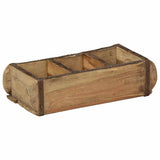 Vidaxl dienblad 4 pcs bruin 30 x 14 x 9 cm massief gerecycled hout