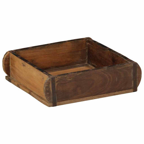 Vidaxl dienblad bruin 29 x 31 x 10 cm massief gerecycled hout