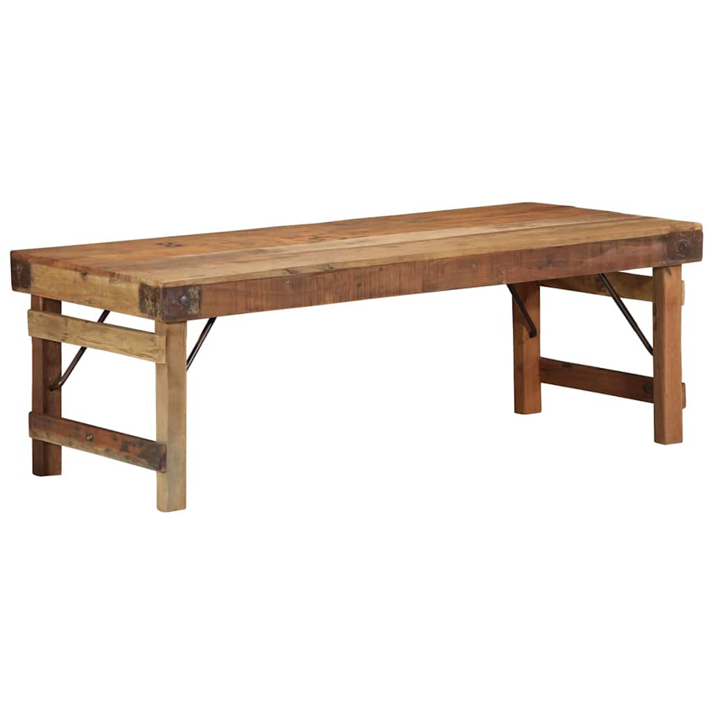 Vidaxl salontafel bruin 110 x 55 x 40 cm massief gerecycled hout