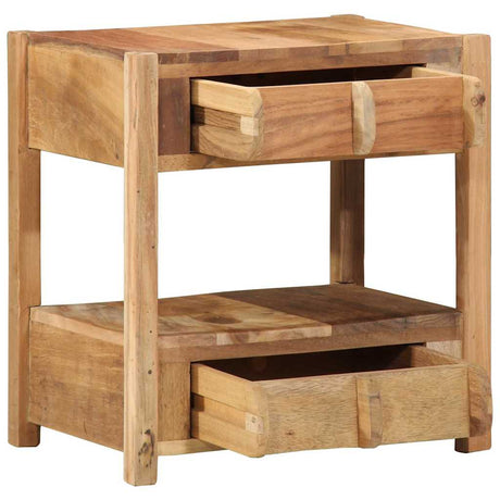 Vidaxl bijzettafel bruin 43 x 32 x 46 cm massief gerecycled hout