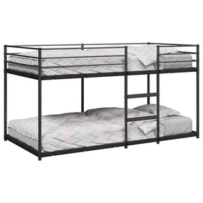 Vidaxl stapelbed zonder matras 75x190 cm staal zwart
